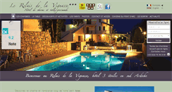 Desktop Screenshot of hotel-lavignasse.com